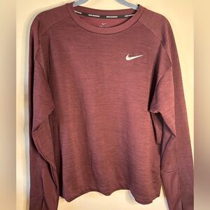 Nike Women's Long Sleeve Tee - Maroon XL